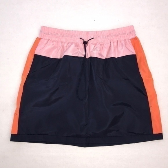 Color Block Off The Shoulder Skirt Set - Picture 9 of 12